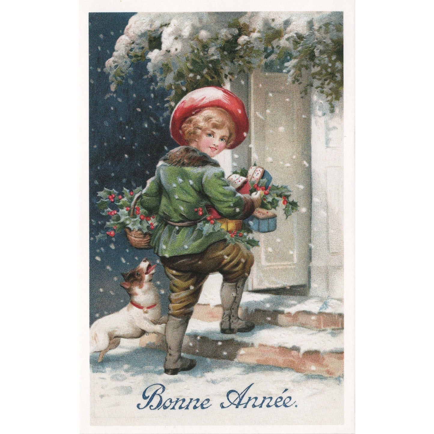 ポストカード 雪の中の手紙