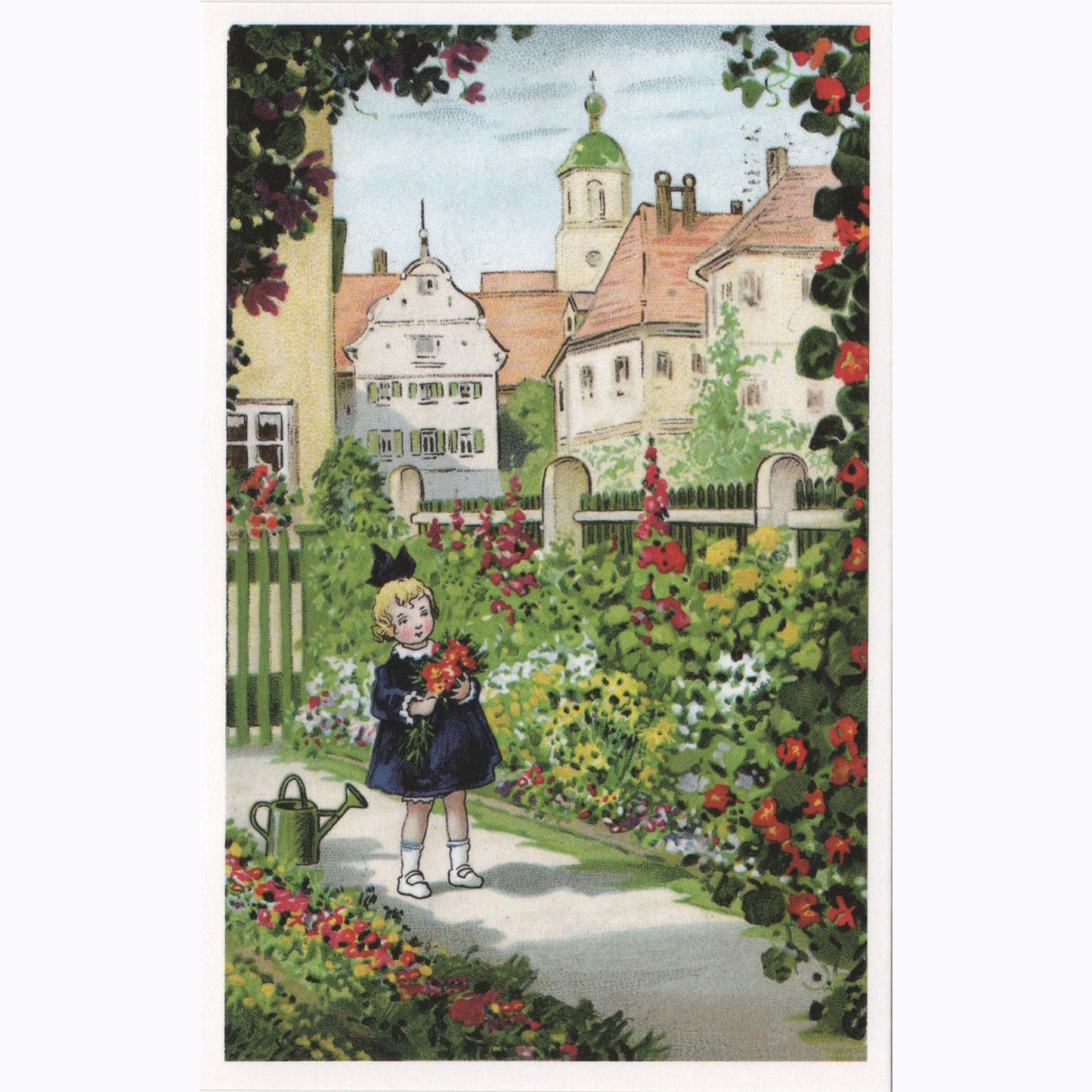 ポストカード 花摘み